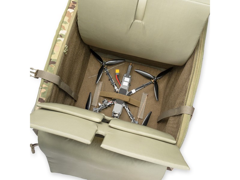 Рюкзак для FPV Елька (10 дронів до 10 дюймів) з сумкою для батарей | Мультикам