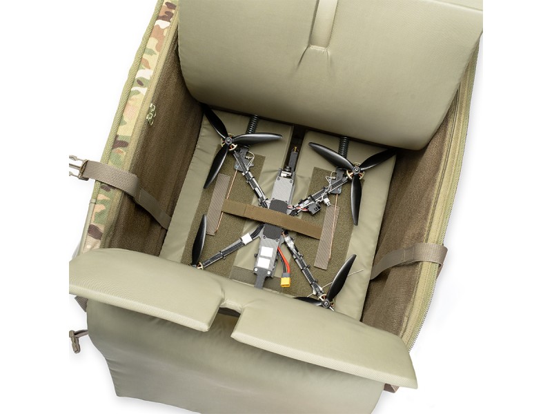 Рюкзак для FPV Елька (10 дронів до 10 дюймів) з сумкою для батарей | Мультикам